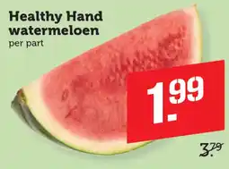 Coop Healthy Hand watermeloen aanbieding