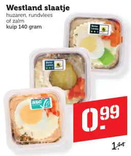 Coop Westland slaatje aanbieding