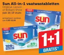 Coop Sun All-in-1 vaatwastabletten aanbieding