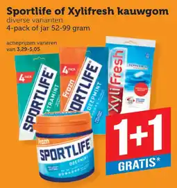Coop Sportlife of Xylifresh kauwgom aanbieding
