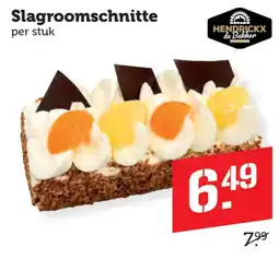 Coop Hendrickx de Bakker Slagroomschnitte aanbieding
