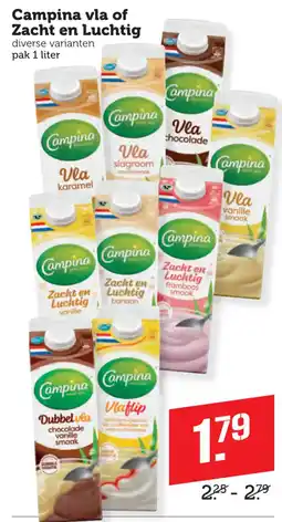 Coop Campina vla of Zacht en Luchtig aanbieding