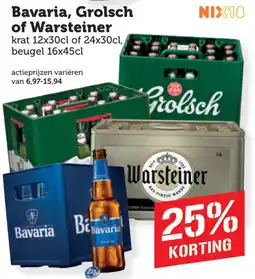 Coop Bavaria, Grolsch of Warsteiner aanbieding