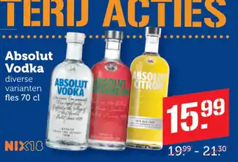 Coop Absolut Vodka aanbieding