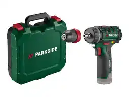 Lidl PARKSIDE Accu-schroefboormachine 12 V zonder accu en lader aanbieding