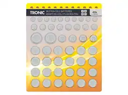 Lidl TRONIC Knoopcelbatterijen, 48 stuks aanbieding