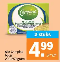 Albert Heijn Alle Campina boter aanbieding