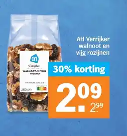 Albert Heijn AH Verrijker walnoot en vijg rozijnen aanbieding