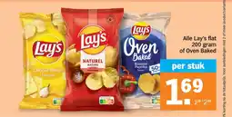Albert Heijn Alle Lay's flat of Oven Baked aanbieding