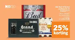 Albert Heijn Alle Bud of Brand multipacks of kratten aanbieding