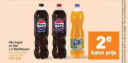 Albert Heijn Alle Pepsi en Sisi aanbieding
