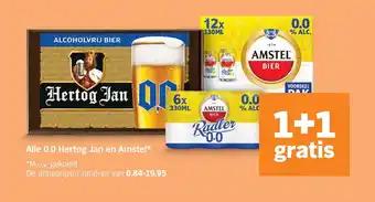Alle 0.0 Hertog Jan en Amstel