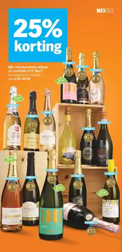 Albert Heijn Alle mousserende wijnen of cocktails aanbieding