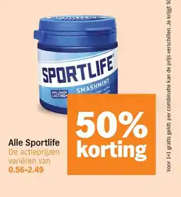 Albert Heijn Alle Sportlife aanbieding