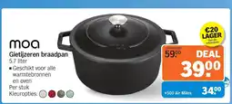Albert Heijn Moa Gietijzeren braadpan aanbieding