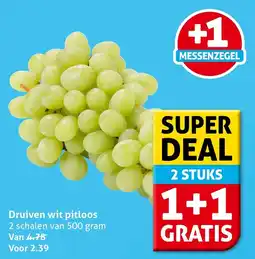 Hoogvliet Druiven wit pitloos aanbieding
