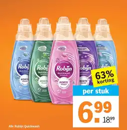 Albert Heijn Alle Robijn Quickwash aanbieding