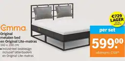 Albert Heijn Emma Original metalen bed en Original Lite-matras aanbieding