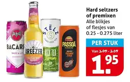 Hoogvliet Hard seltzers of premixen aanbieding