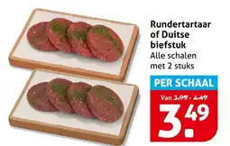 Hoogvliet Rundertartaar of duitse biefstuk aanbieding