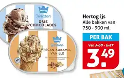 Hoogvliet Hertog ijs aanbieding