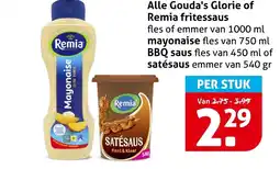 Hoogvliet Alle gouda's glorie of remia fritessaus aanbieding