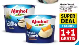 Hoogvliet Almhof kwark aanbieding