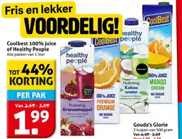 Hoogvliet Coolbest 100% juice of healthy people aanbieding