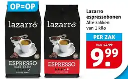 Hoogvliet Lazarro espressobonen aanbieding