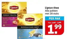 Hoogvliet Lipton thee aanbieding