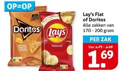 Hoogvliet Lay's flat of doritos aanbieding