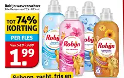 Hoogvliet Robijn wasverzachter aanbieding