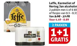 Hoogvliet Leffe, karmeliet of hertog jan alcoholvrij aanbieding