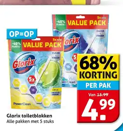 Hoogvliet Glorix toiletblokken aanbieding