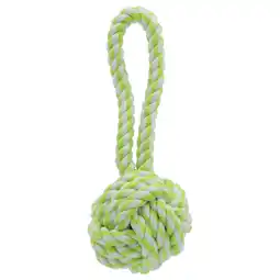 Pets Place Adori Flos Bal Met Lus - Trekspeelgoed - Wit&Lime 27 cm aanbieding