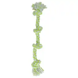Pets Place Adori Flostouw XL - Trekspeelgoed - Wit&Lime 90 cm aanbieding
