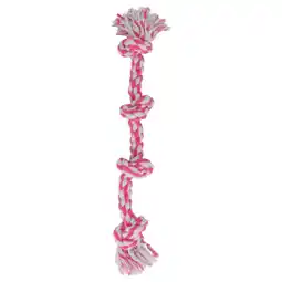 Pets Place Adori Flostouw XL - Trekspeelgoed - Wit&Pink 90 cm aanbieding