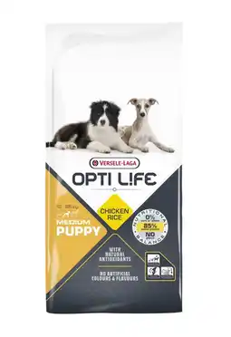 Pets Place Opti Life Puppy Medium - Hondenbrokken - 12,5 kg aanbieding