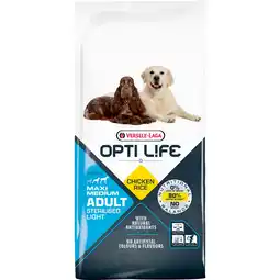 Pets Place Opti Life Adult Light Medium-Maxi - Hondenvoer - 12.5 kg aanbieding