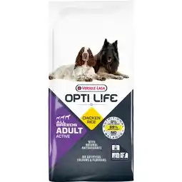 Pets Place Opti Life Adult Active - Hondenbrokken - 12,5 kg aanbieding