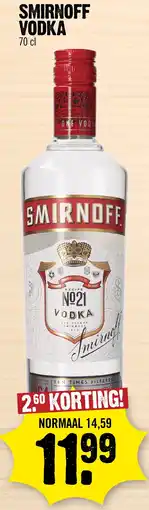 Super Dirck 3 Smirnoff Vodka aanbieding