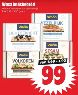 Dirk Wasa knäckebröd aanbieding
