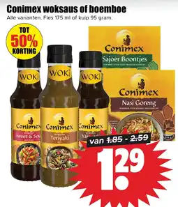 Dirk Conimex woksaus of boemboe aanbieding
