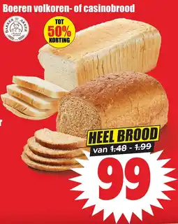 Dirk Boeren volkoren- of casinobrood aanbieding