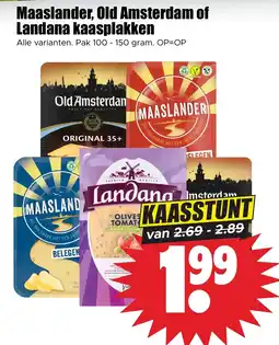 Dirk Maaslander, Old Amsterdam of Landana kaasplakken aanbieding