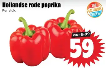 Dirk Hollandse rode paprika aanbieding