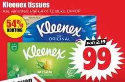 Dirk Kleenex tissues aanbieding