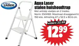 Dirk Aqua Laser stalen huishoudtrap aanbieding