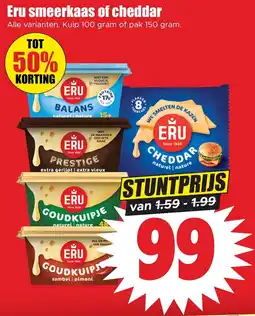 Dirk Eru smeerkaas of cheddar aanbieding
