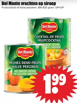 Dirk Del Monte vruchten op siroop aanbieding